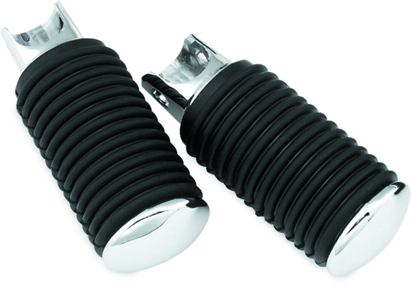 Bikers Choice 52-85 Chrome Cap Rider Pegs Female Mount Style Replaces H-D 50906-85T