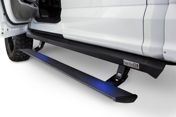 AMP Research PowerStep XL Electric Running Boards w/ OEM Illumination - Black - 2007-2018 Jeep Wrangler JKU 4DR