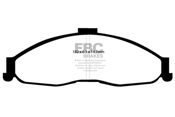 EBC Yellowstuff Front Brake Pads for 1998-2002 Chevrolet Camaro 3.8 (4th Gen)
