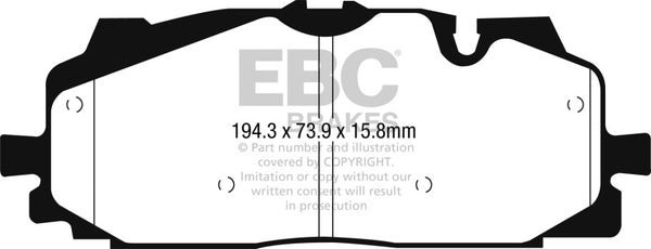 EBC Bluestuff Front Brake Pads for 2018+ Audi S4 & 2017+ Audi S5