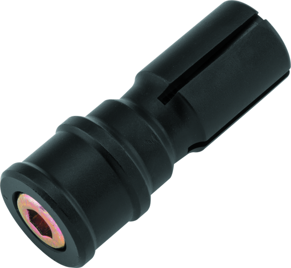 BikeMaster 1in Handlebar Bar End Mirror Adapter - Black