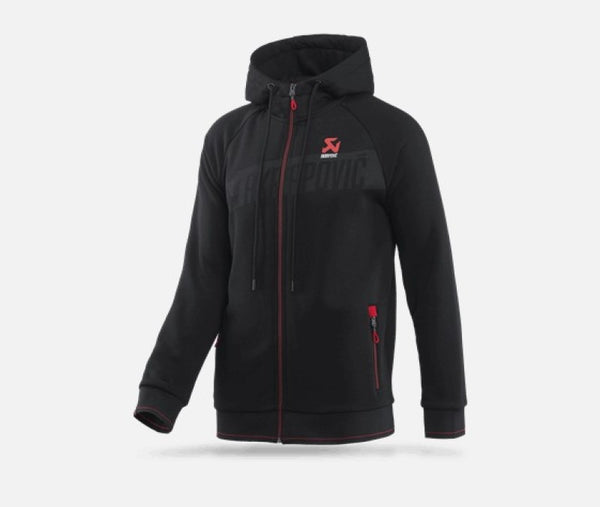 Akrapovic Men's Corpo Zip Hoodie Black - Size Large