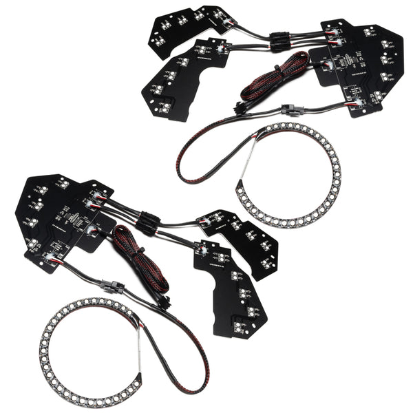 Oracle 18-21 Ford Mustang Dynamic DRL w/ Halo Kit & Sequential Turn Signal - ColorSHIFT