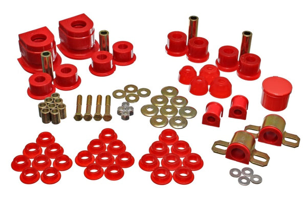 Energy Suspension 86-91 Mazda RX7 Hyper-Flex Master Bushing Set - Red