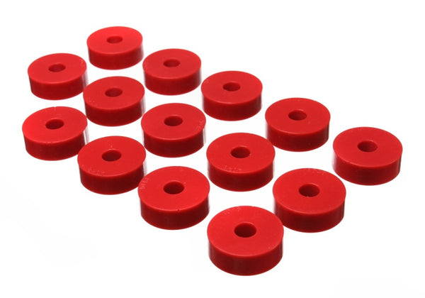 Energy Suspension Jeep CJ5/CJ7/CJ8 Scrambler Red Body Mount Set (55-73)