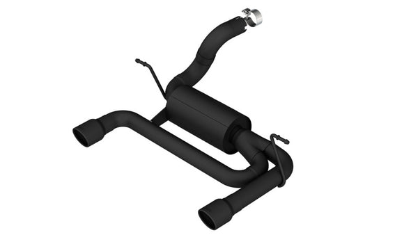 Borla ATAK Axle Back Exhaust for 2018 Jeep Wrangler JL/JLU 3.6L 2DR/4DR - Black Coated
