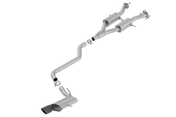 Borla Cat-Back Exhaust System for 14-18 Jeep Grand Cherokee 3.6L V6 AWD - Black Chrome Tip