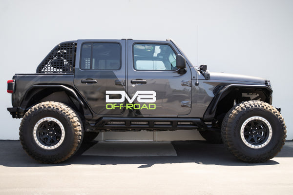 DV8 Offroad FS-15 Series Rock Sliders for 2018-2023 Jeep Wrangler JL 4 Door
