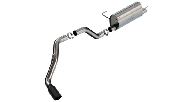 Borla S-Type Cat Back Exhaust System for 19-22 RAM 2500 6.4L V8 2/4WD - Black Chrome Tips