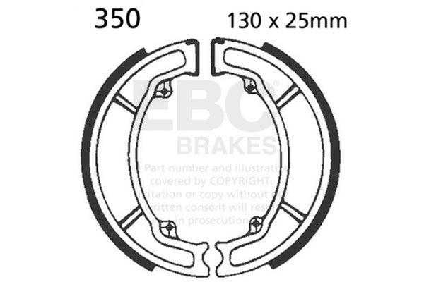 EBC 87-90 Honda CH 250 ELITE Rear Brake Shoe