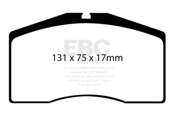 EBC Yellowstuff Front Brake Pads for 1993-1995 Porsche 911 (964) 3.6 Turbo