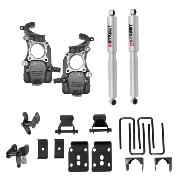Belltech Lowering Kit w/ Street Performance Shocks for 2021+ Ford F-150 2WD (2" Front / 4.5" Rear Drop)