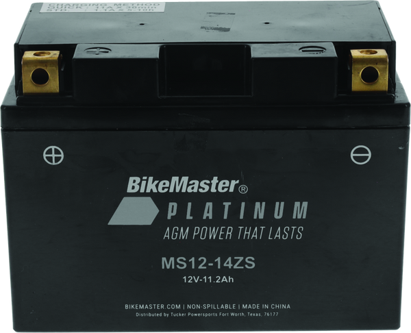 BikeMaster AGM Battery MS12-14ZS - Benelli Tornado Naked Tre 1130 Sport Evo
