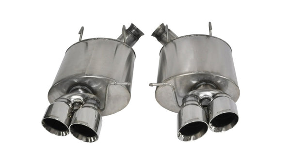 Corsa Axle-Back Exhaust for 2013-2014 Ford Mustang Shelby GT500 5.8L V8 - Polished