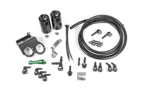 Radium Engineering 15-19 Corvette Z06 Dual Catch Can Kit Fluid Lock