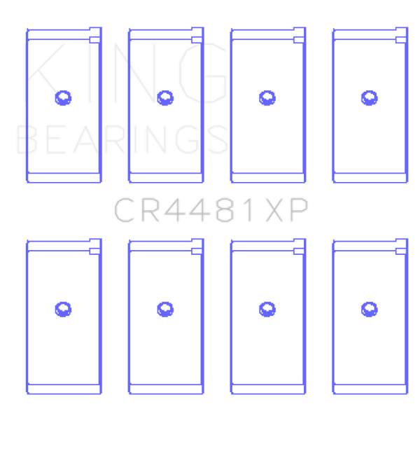 King Engine Bearings Mitsubishi 4G63/4G64 6 Bolt 1st Gen DSM Performance Rod Bearing Set - Size STDX