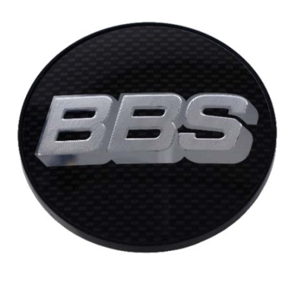 BBS 56mm Wheel Centre Cap - Carbon/Silver Finish