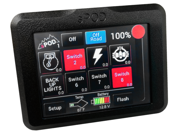 sPOD 8 Circuit Systems Add-On Touchscreen