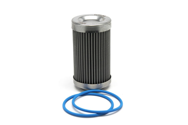 Fuelab 40 Micron Stainless Steel Replacement Fuel Filter Element - 3in with 2 O-Rings