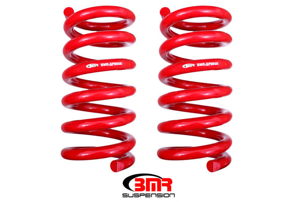 BMR Suspension Lowering Springs for 15-17 S550 Mustang - Rear Handling Version, Red