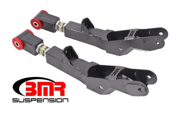 BMR Adjustable Rear Lower Control Arms for 2010-2015 Chevrolet Camaro, Pontiac G8, Chevy SS - Polyurethane - Black Hammertone