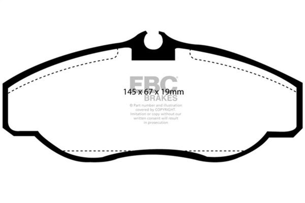 EBC Greenstuff Front Brake Pads for 99-03 Land Rover Discovery (Series 2) 4.0