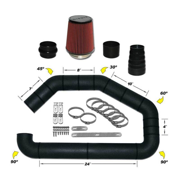Airaid U-Build-It Universal 3.5in Air Intake Master Kit with 700-452 Filter