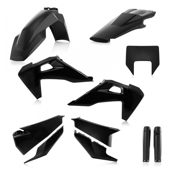 Acerbis Full Plastic Kit Husqvarna TE150i-300i / FE350s-501s 2020-2023 Black