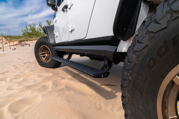 AMP Research PowerStep XL Automatic Running Boards - Black - 2020-2024 Jeep Gladiator JT