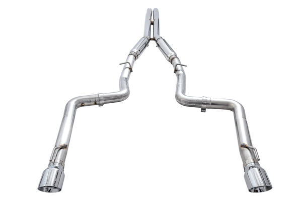 AWE Tuning Track Edition Cat-Back Exhaust 2015+ Dodge Charger 6.4L/6.2L Supercharged - Chrome Silver Tips