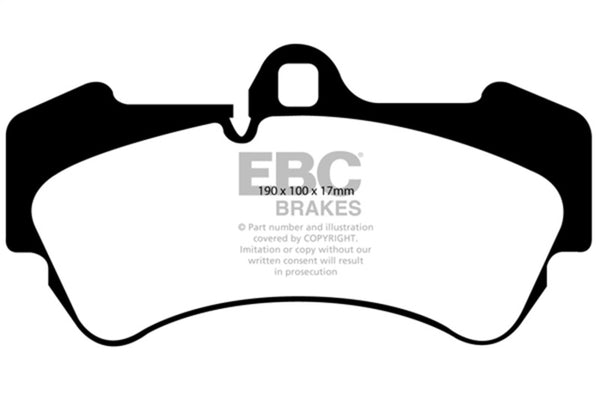 EBC Yellowstuff Front Brake Pads for 2004-2007 Porsche Cayenne 3.2
