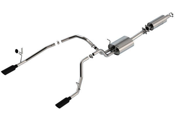 Borla Cat-Back Exhaust System for 2019-2022 RAM 1500 3.6L V6 - Black Chrome Tip