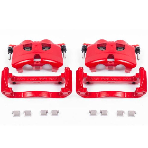 Power Stop 12-19 Ford F-150 Front Red Calipers w/Brackets - Pair