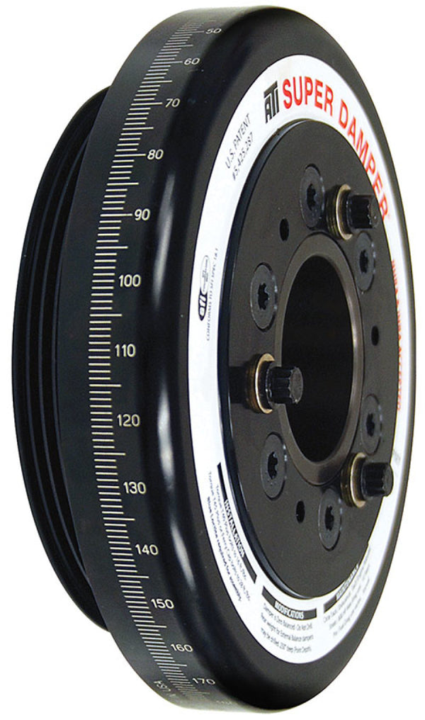ATI 7.074in Aluminum Crankshaft Damper Honda D Series 4 Groove Rear Pulley 10% Underdrive