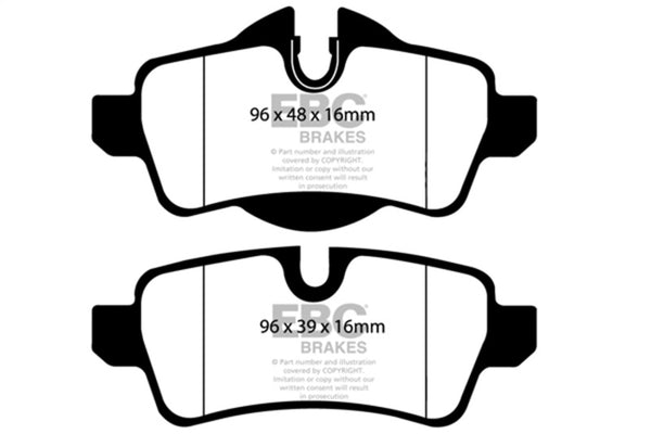 EBC Greenstuff Rear Brake Pads for 2007-2014 Mini Hardtop 1.6