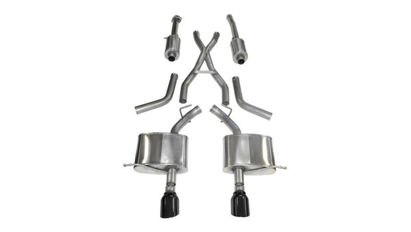 Corsa Cat-Back Exhaust for 2011-2024 Dodge Durango 5.7L V8 - Black Sport Dual