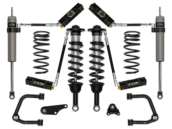 ICON 2024+ Toyota Tacoma 1.25in-3in Stage 5 Suspension System Tubular w/ Triple Rate Spring