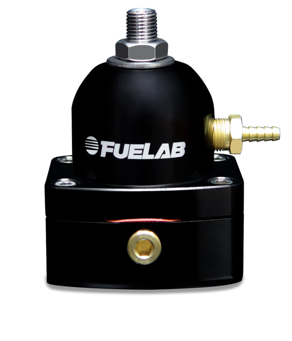 Fuelab 545 EFI Adjustable Mini Fuel Pressure Regulator - 25-90 PSI -6AN In/Out - Black
