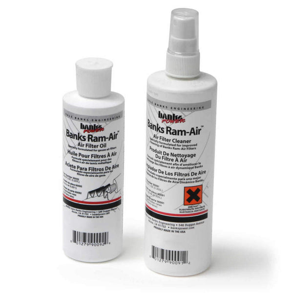 Banks Power Air Filter Service Kit (12oz K&N Power Kleen Cleaner + 8oz Filter Oil)