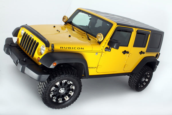 AVS Smoke Ventvisor Window Deflectors for 2007-2018 Jeep Wrangler Unlimited (4-Piece Set)