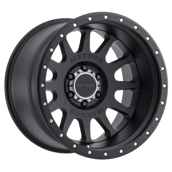 Method MR605 NV 20x10 -24mm Offset 6x135 87mm CB Matte Black Wheel