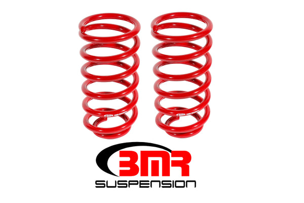 BMR 79-04 Ford Mustang 1in Drop Rear Lowering Springs - Red