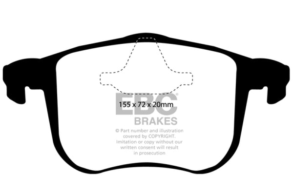 EBC Yellowstuff Front Brake Pads for 2006-2011 Saab 9-3 2.0 Turbo (Aero)