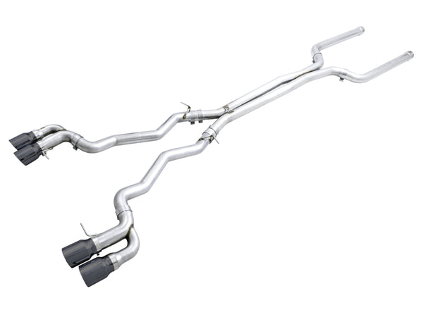 AWE Tuning Track Edition Cat-Back Exhaust w/ Diamond Black Tips - 2018-2019 BMW M5 F90 4.4T AWD