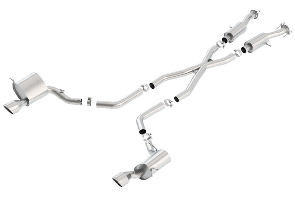 Borla Catback Exhaust for 2015 Jeep Grand Cherokee SRT8 - S-Type Dual Round Rolled Exit