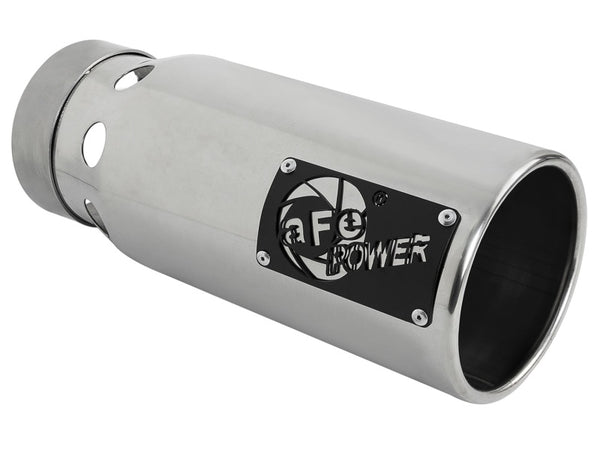 aFe Power SATURN 4S 4in Stainless Steel Intercooled Exhaust Tip - Polished