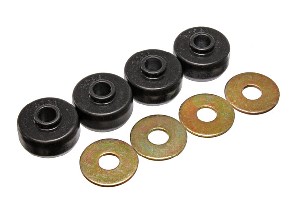 Energy Suspension Rear Leaf Spring Bushing Set for 84-96 Chevy Corvette - Black Spring Cushions