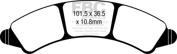 EBC 21-22 Polaris RZR 1000 S 4 Turbo 4 Seater Front Left/Right SXR Brake Pads