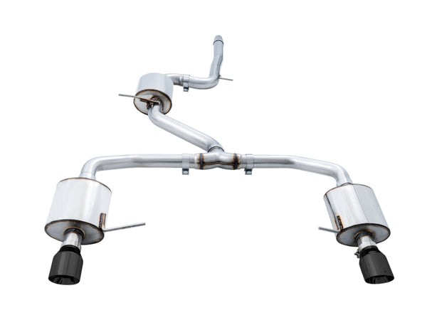 AWE Tuning Mk7 Touring Cat-Back Exhaust w/ Diamond Black Tips for 20182021 VW Jetta GLI