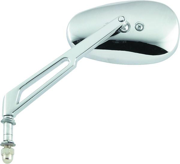 BikeMaster Highrise Chrome Side Mirror 6-1/16" Stem (Left/Right Mount)